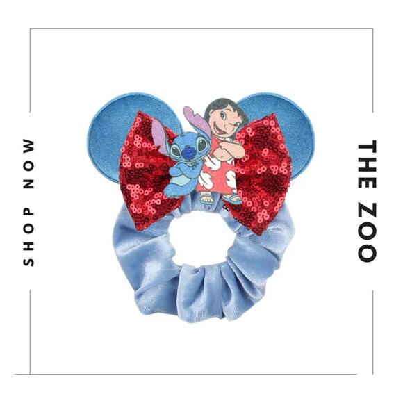 Headband and Scrunchie with Mouse Ears Lilo and Stitch - Picture 3 of 3